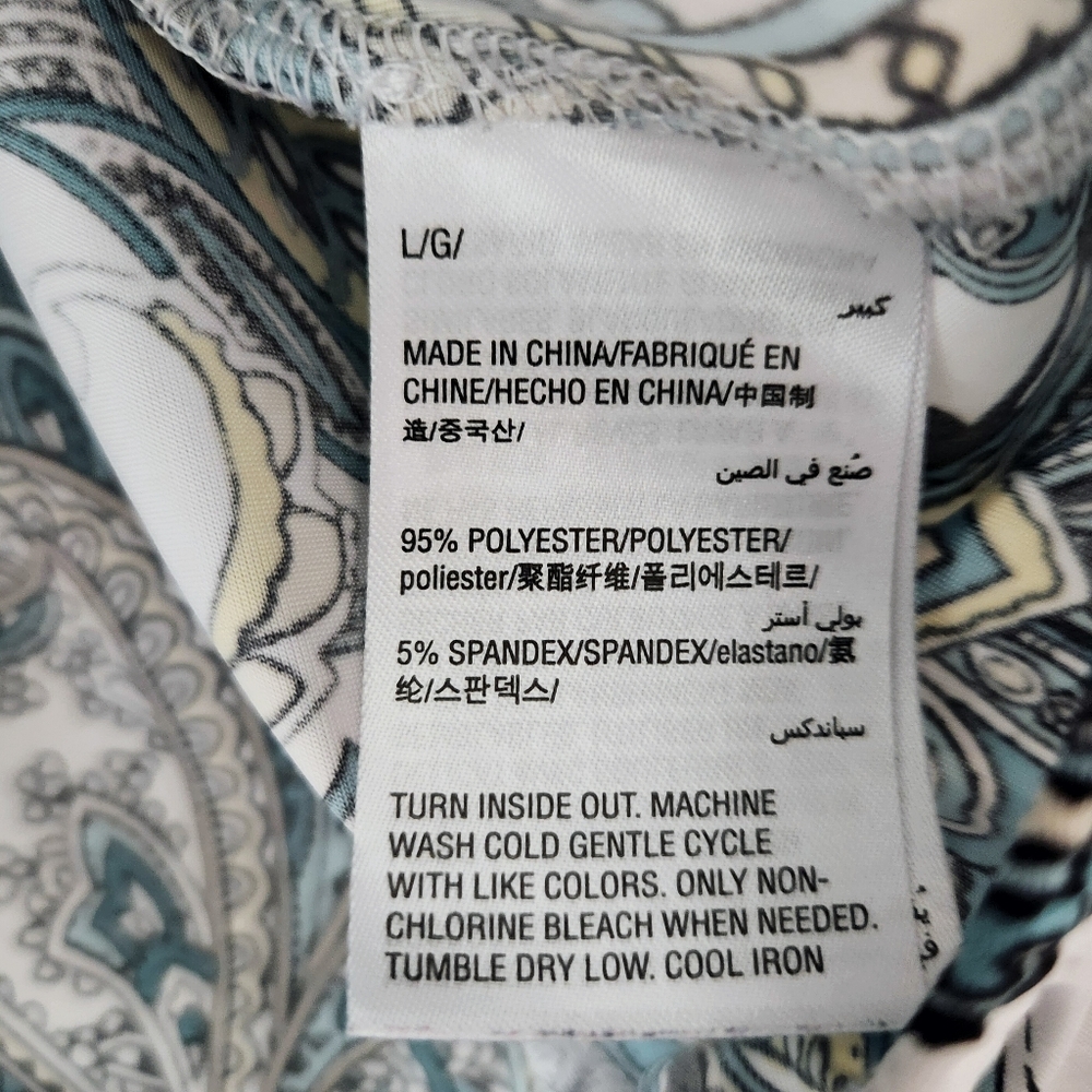 INC Boho Style Paisley Print Blousson Keyhole Cami | Large - Picture 7 of 11